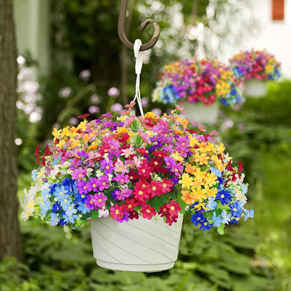 12-Bundle Artificial Daisy Flowers – Uv-Resistant Outdoor Greenery