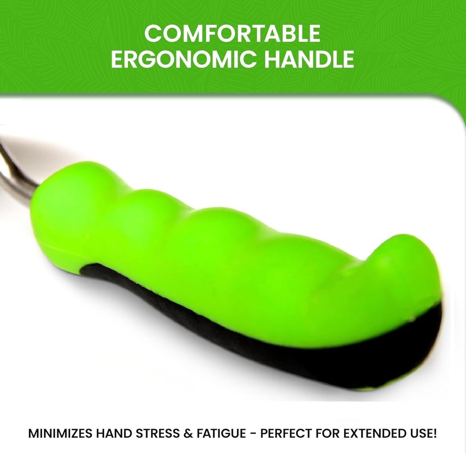 Ergonomic Stainless Steel Garden Rake – Soil Tiller & Cultivator