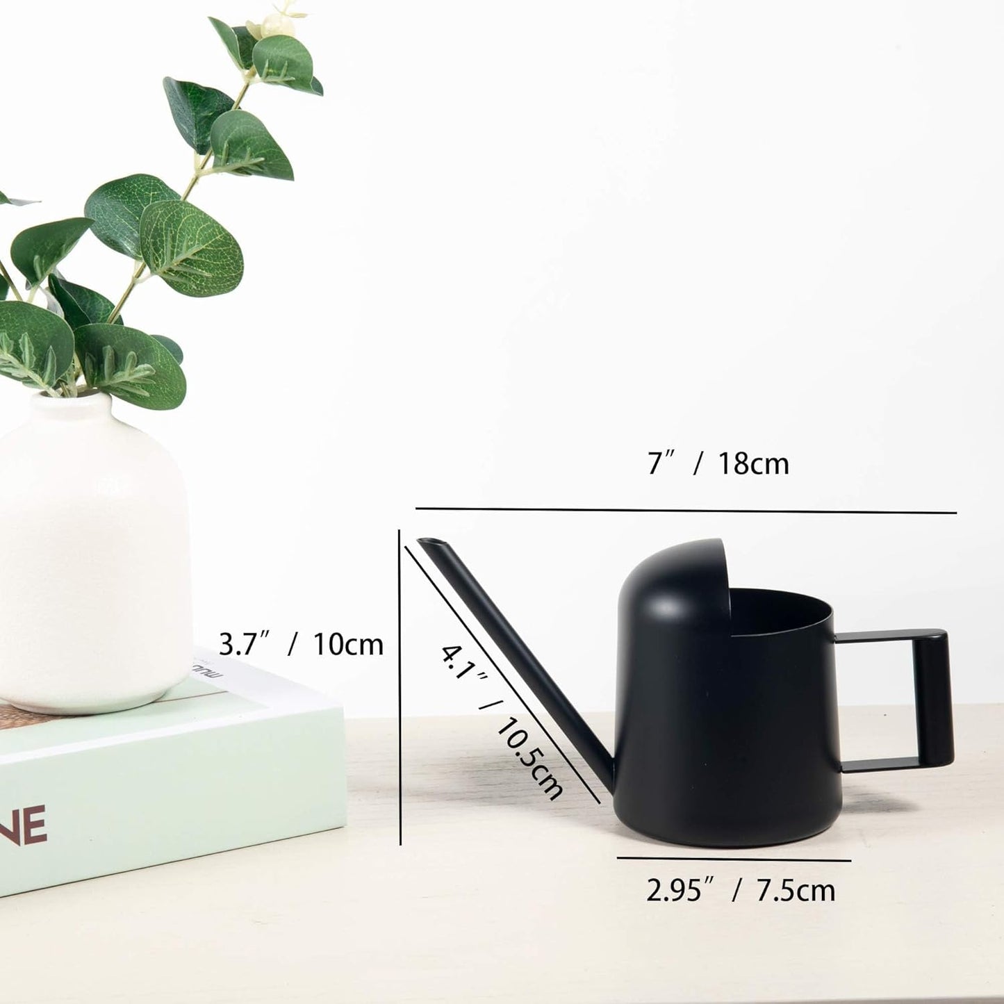 Mini Stainless Steel Watering Can (11Oz) – Indoor Plant Care