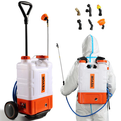 Battery-Powered Electric Backpack Sprayer | 4-Gallon Tank, 90 PSI Adjustable Pressure (12V 8Ah)