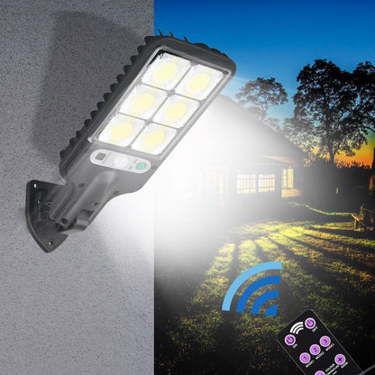 Solar Motion-Sensor Wall Lights – Waterproof Security Lighting with Remote