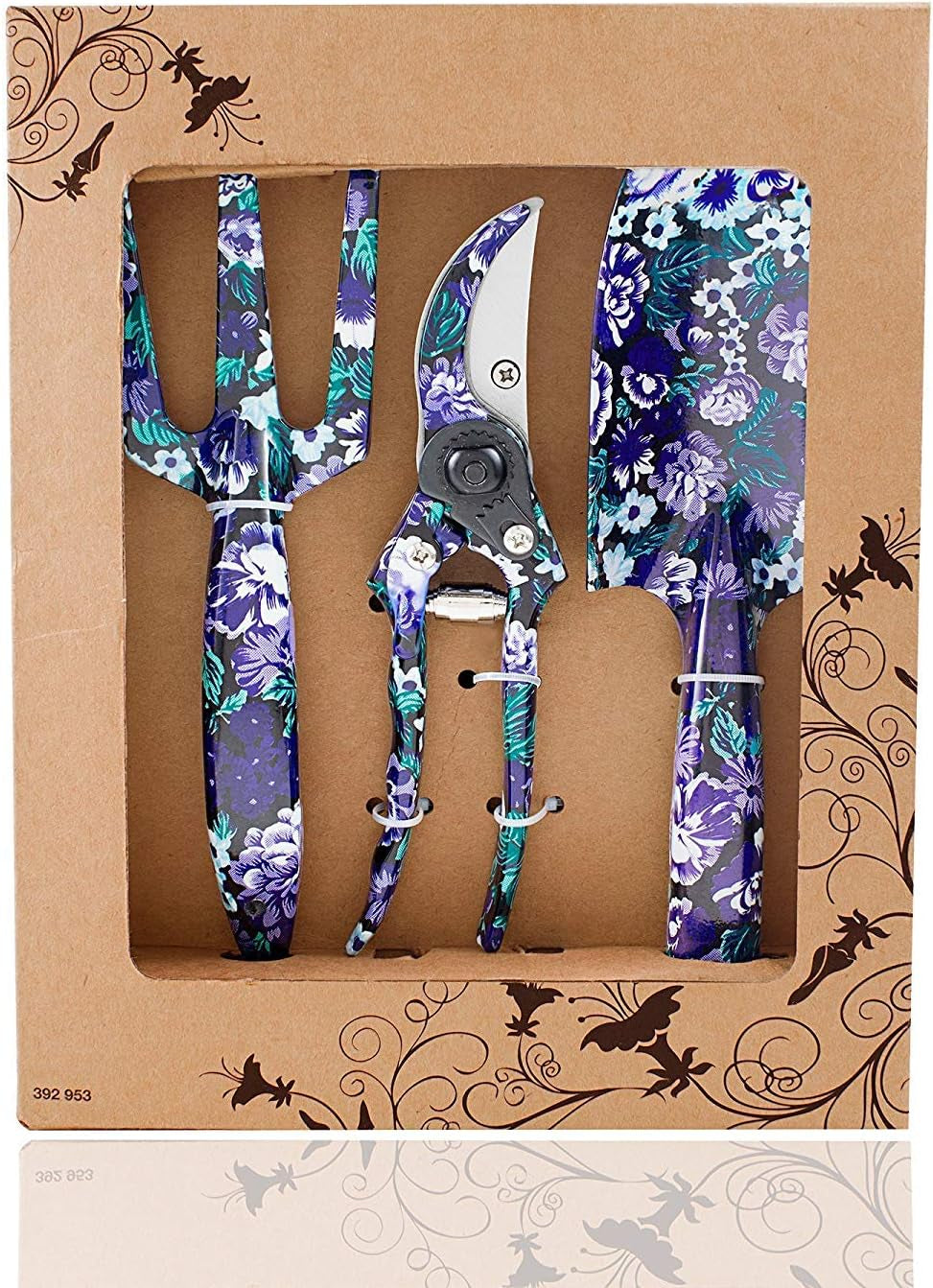 3-Piece Aluminum Garden Tool Set – Trowel, Cultivator & Pruner Gift Set