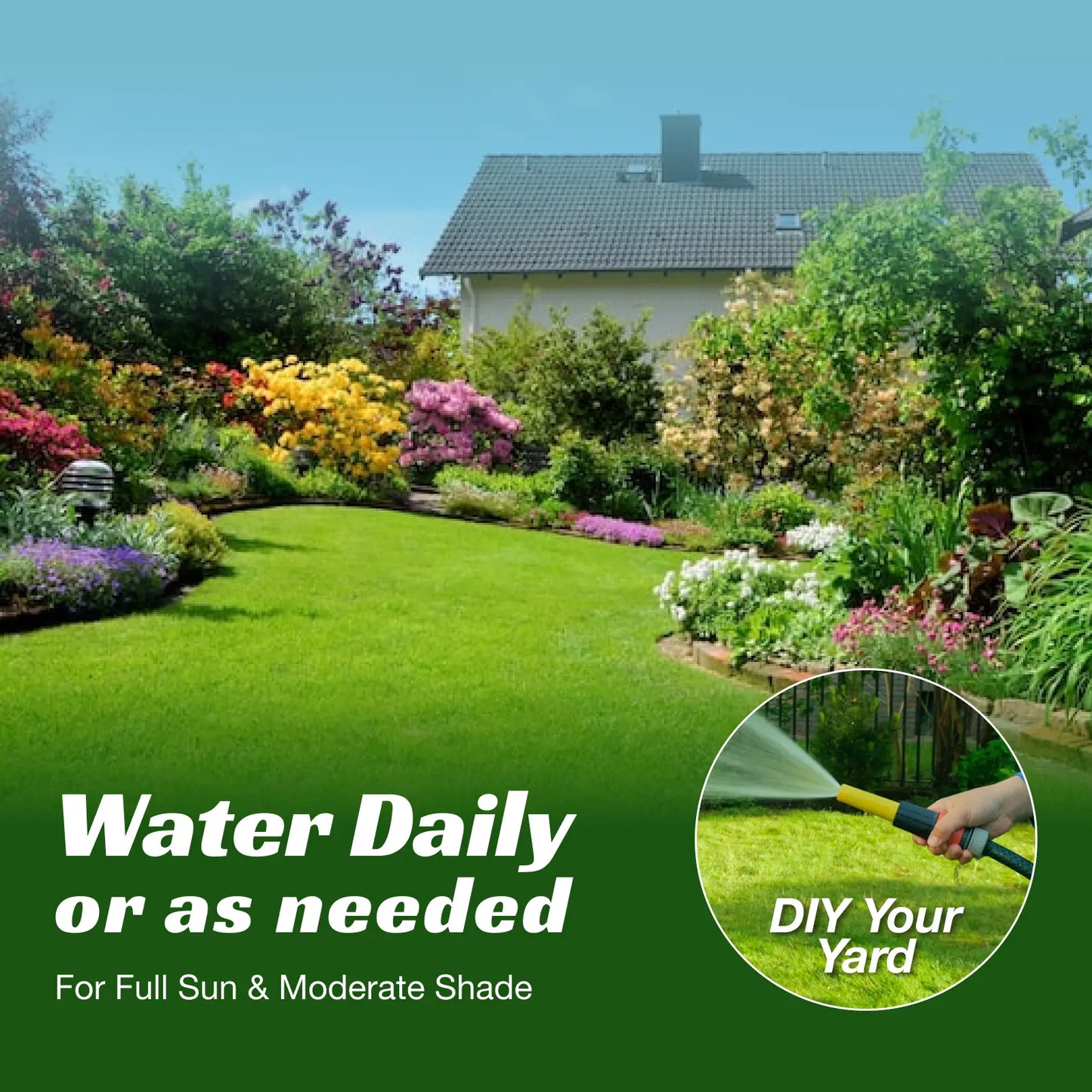 Premium USA-Grown Shade Grass Seed Mix | Fast-Growing, All-Season Turf