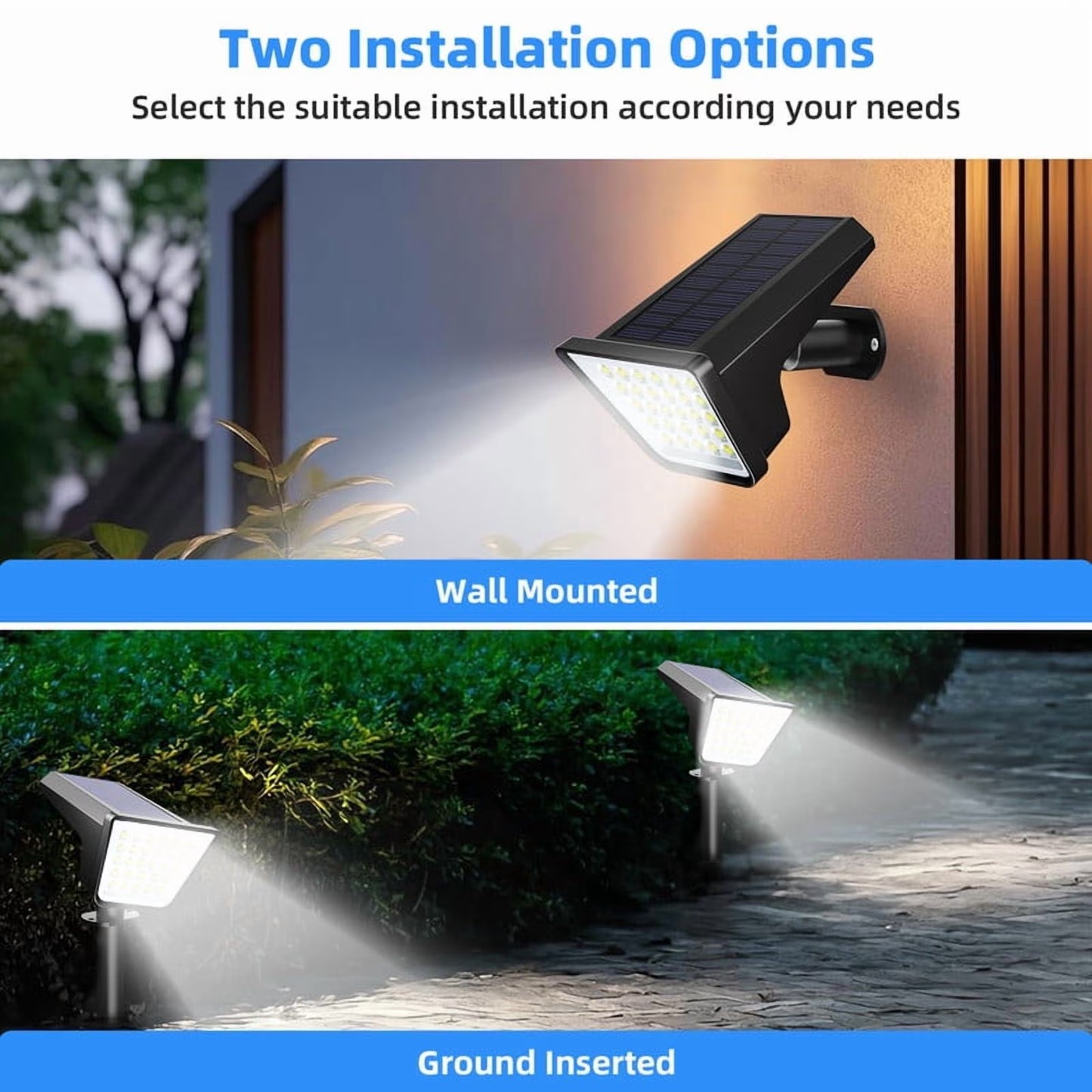 Solar Pathway & Yard Lights (4-Pack) – Waterproof Landscape Lighting