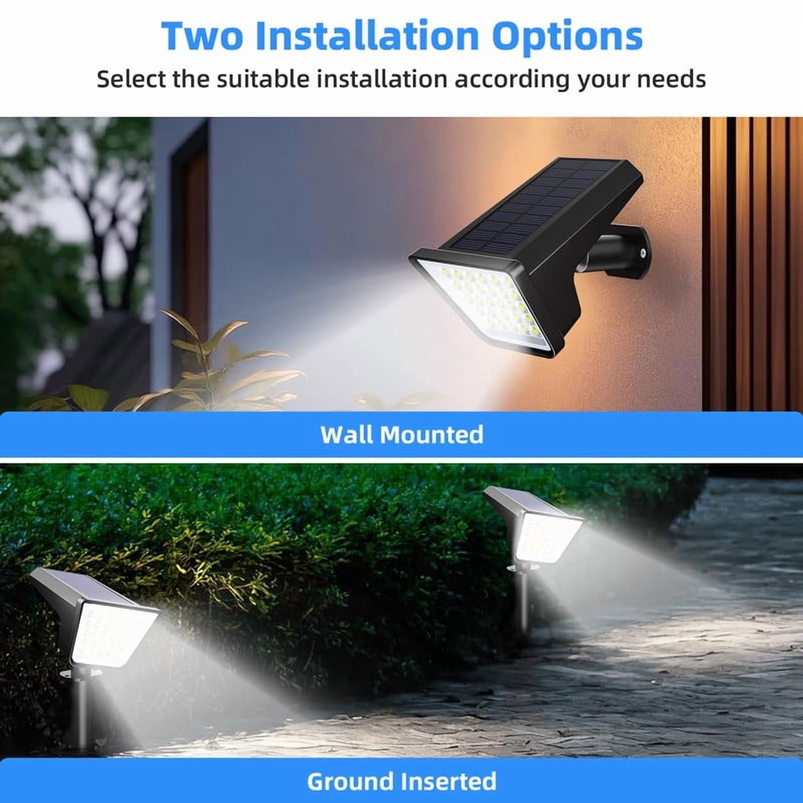 Solar Pathway & Yard Lights (4-Pack) – Waterproof Landscape Lighting