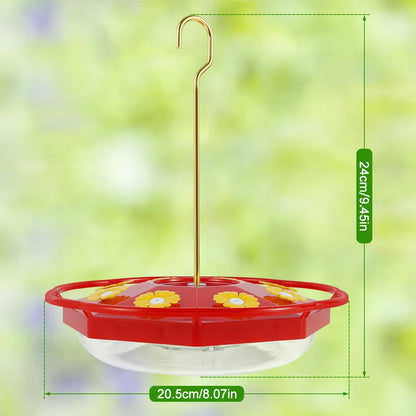 Hummingbird Feeder (8-Port, Ant & Bee Proof) – Flower-Shaped Hanging Bird Feeder