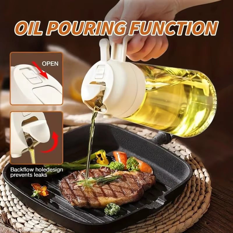 2-In-1 Oil Sprayer Bottle – Healthier Cooking, Less Mess