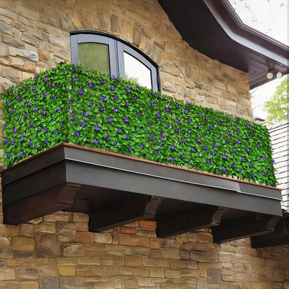 Expandable Artificial Ivy Privacy Fence Screen | Retractable Garden Trellis & Balcony Decor