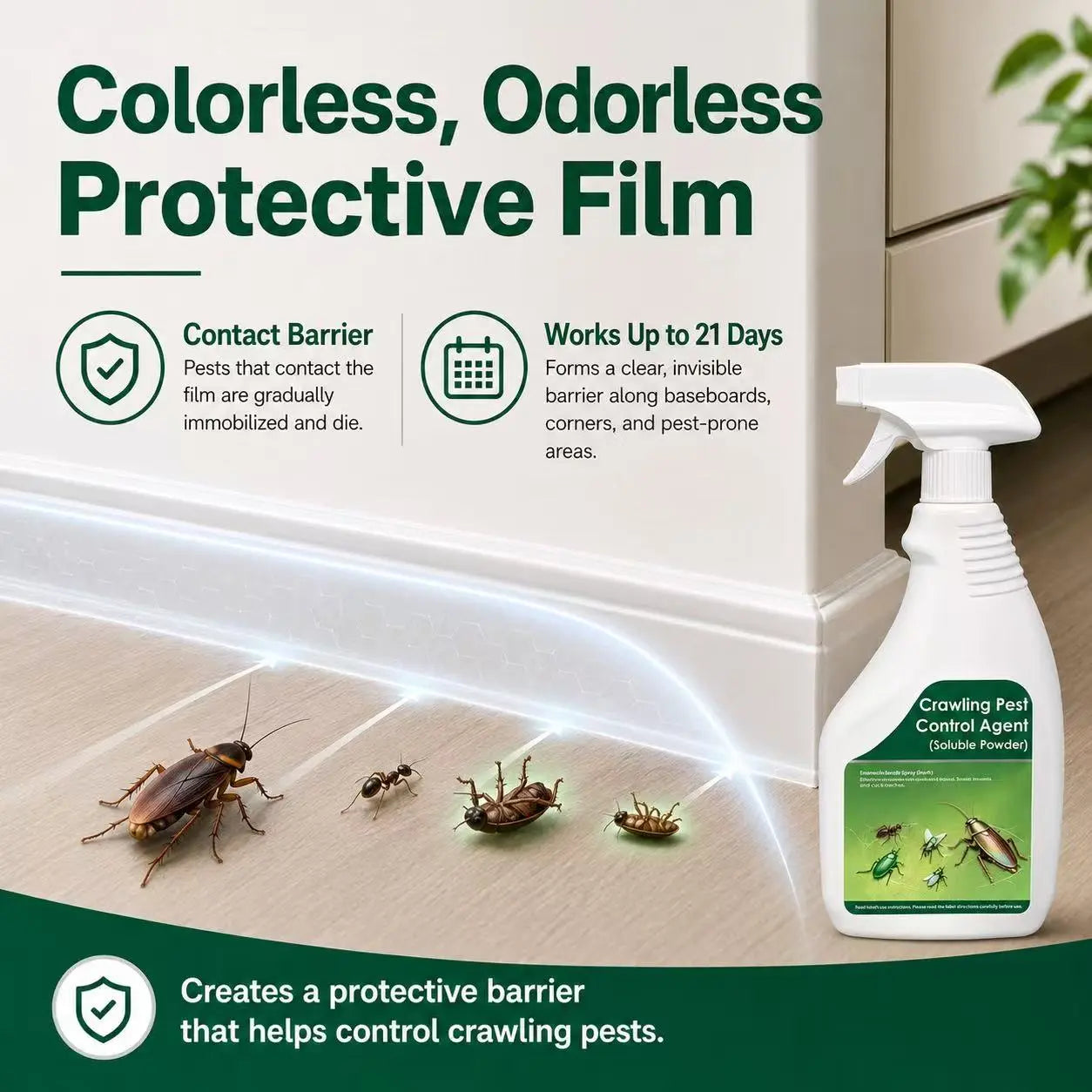 DIY Pest Control Spray Kit | Kills Roaches, Ants & Bed Bugs | Odorless Indoor & Outdoor Treatment