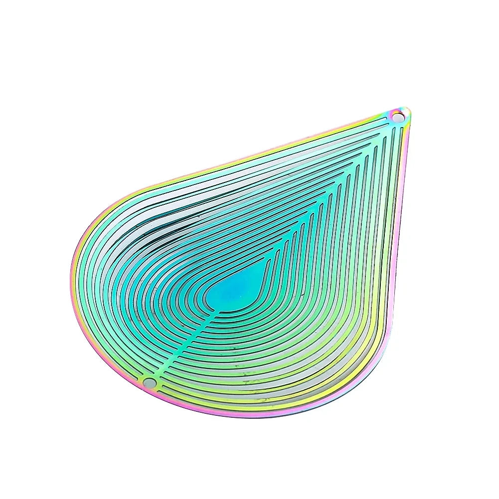 3D Gradient Wind Spinner – Stainless Steel Outdoor Garden Sculpture