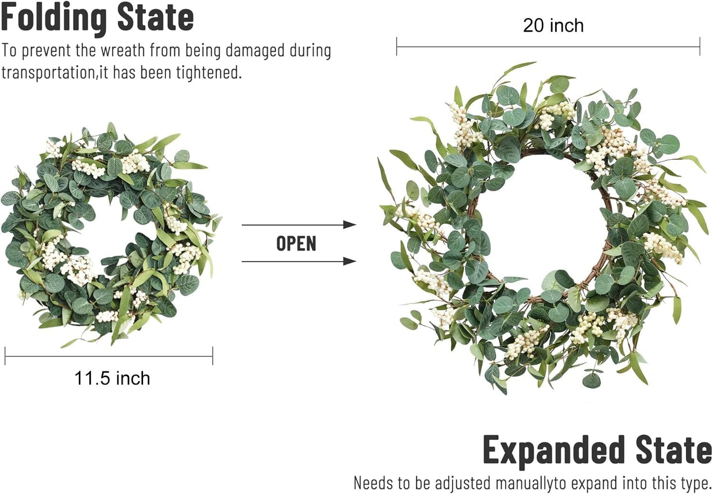 Eucalyptus Wreath for Front Door – All-Season Porch Decor