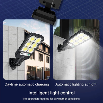 Solar Motion-Sensor Wall Lights – Waterproof Security Lighting with Remote