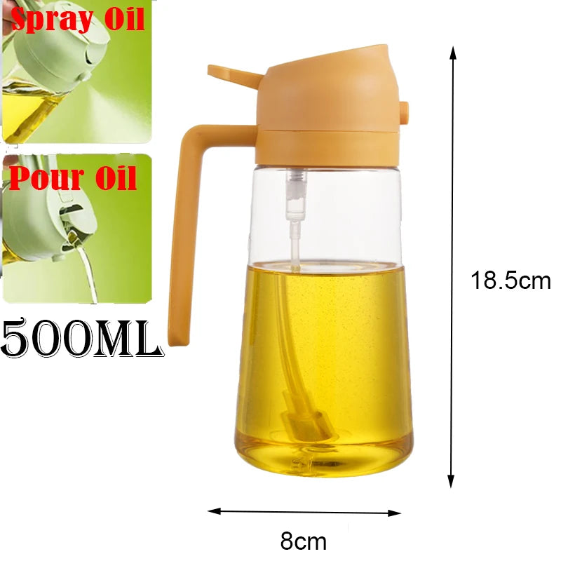 2-In-1 Oil Sprayer Bottle – Healthier Cooking, Less Mess