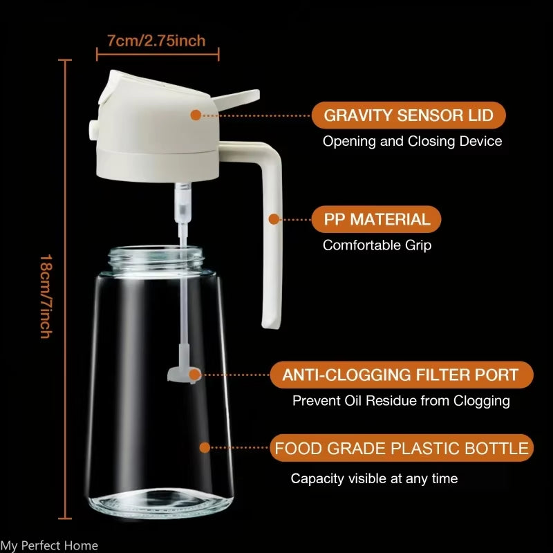 2-In-1 Oil Sprayer Bottle – Healthier Cooking, Less Mess