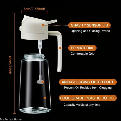 2-In-1 Oil Sprayer Bottle – Healthier Cooking, Less Mess