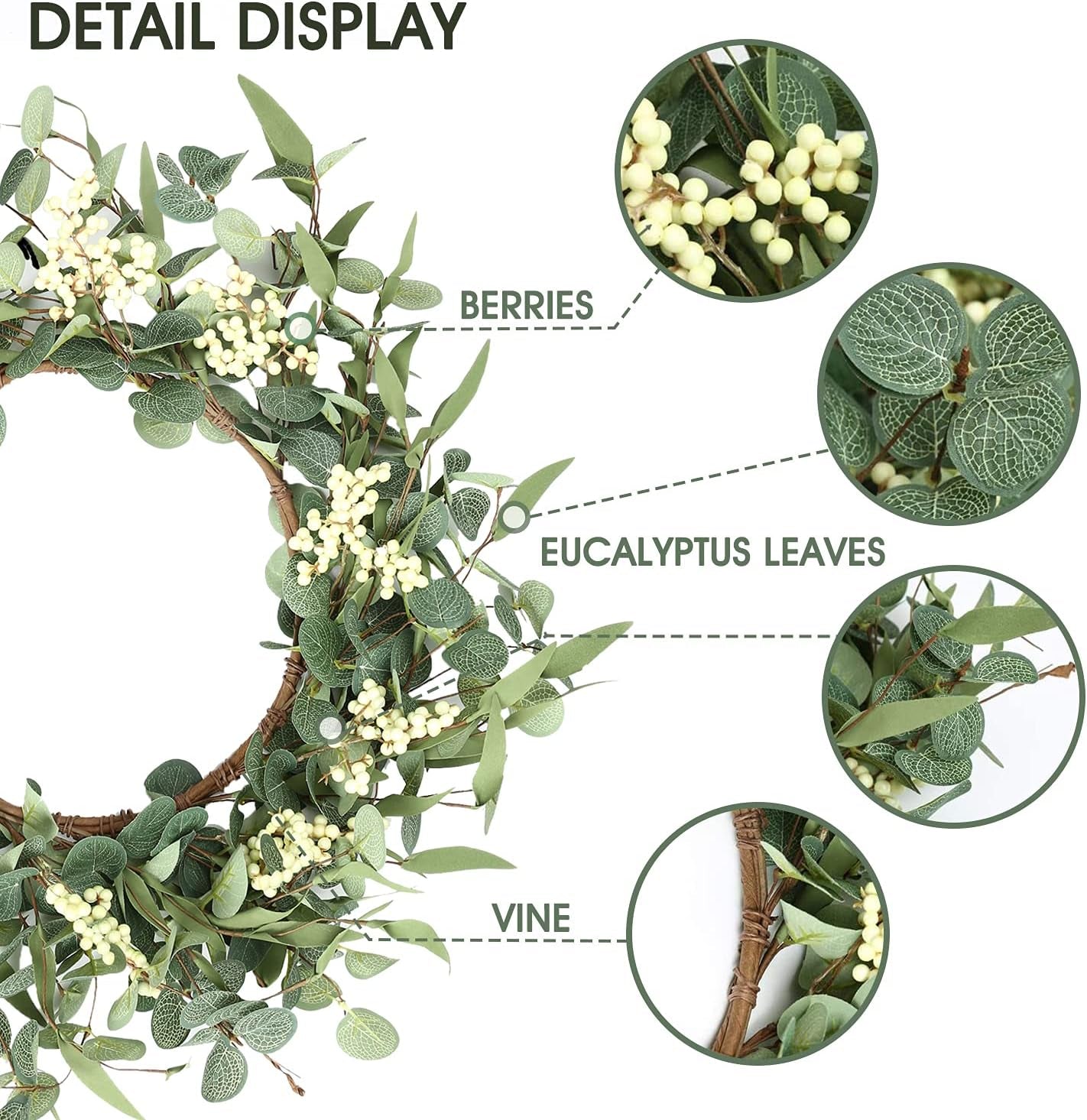 Eucalyptus Wreath for Front Door – All-Season Porch Decor