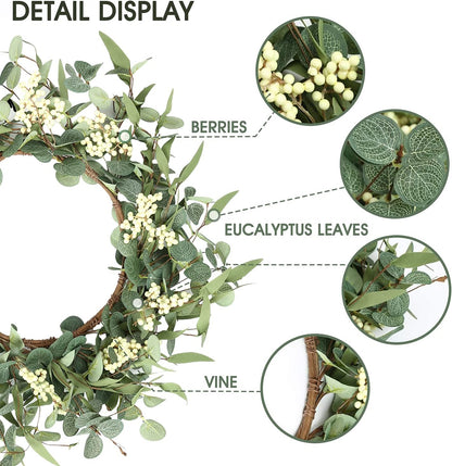Eucalyptus Wreath for Front Door – All-Season Porch Decor
