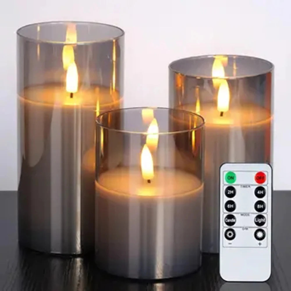 Flameless LED Candles Set – Remote Control, Warm Glow for Home & Events