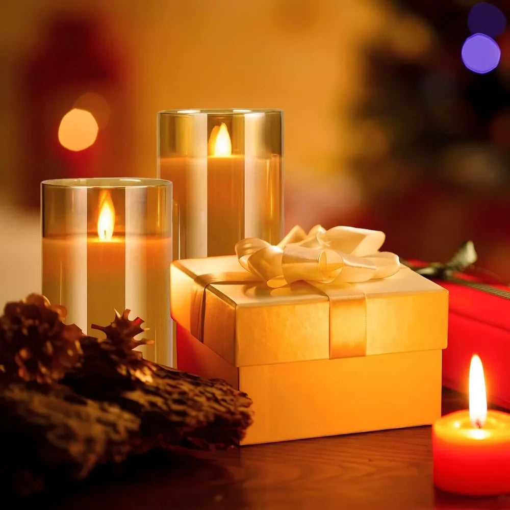 Flameless LED Candles Set – Remote Control, Warm Glow for Home & Events