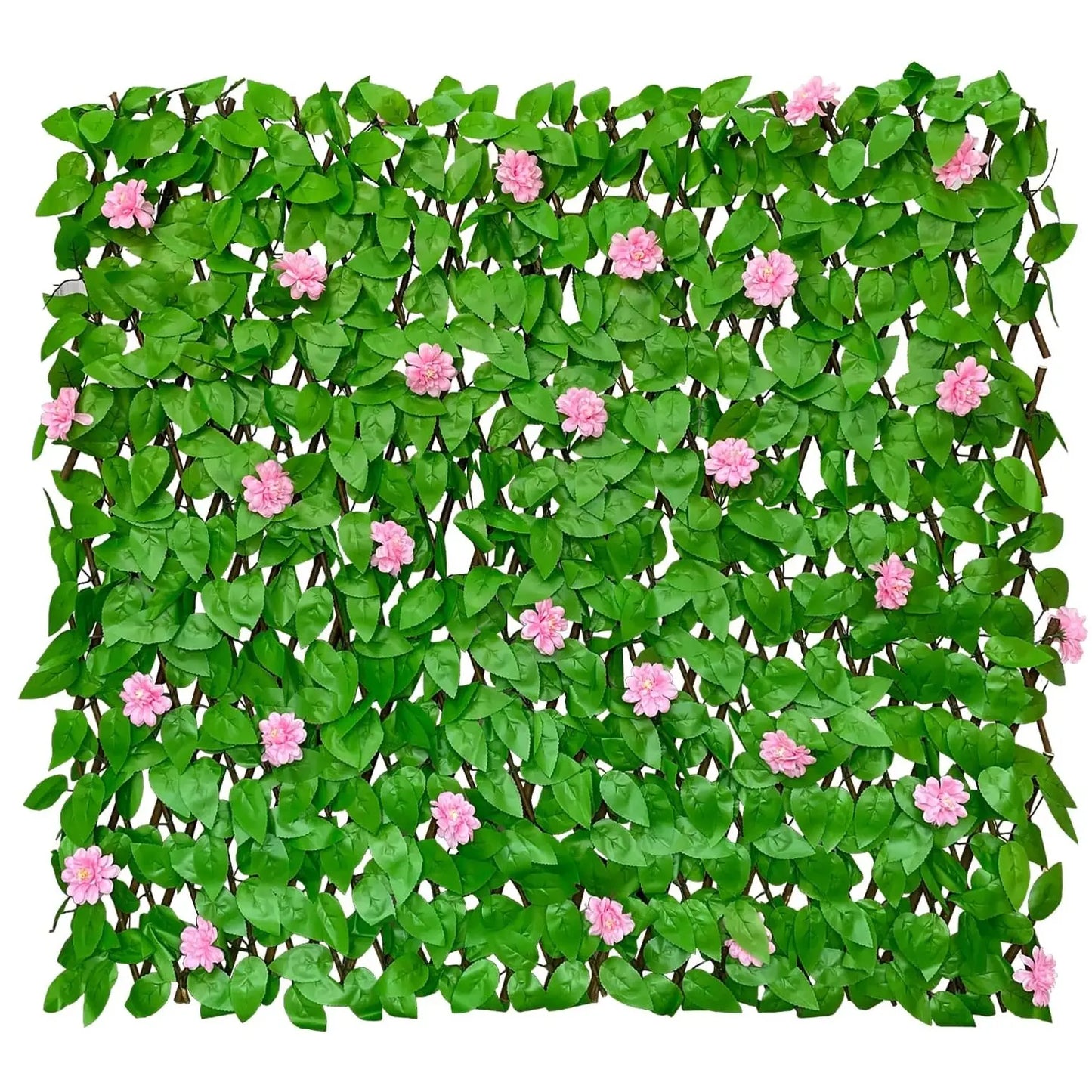 Expandable Artificial Ivy Privacy Fence Screen | Retractable Garden Trellis & Balcony Decor