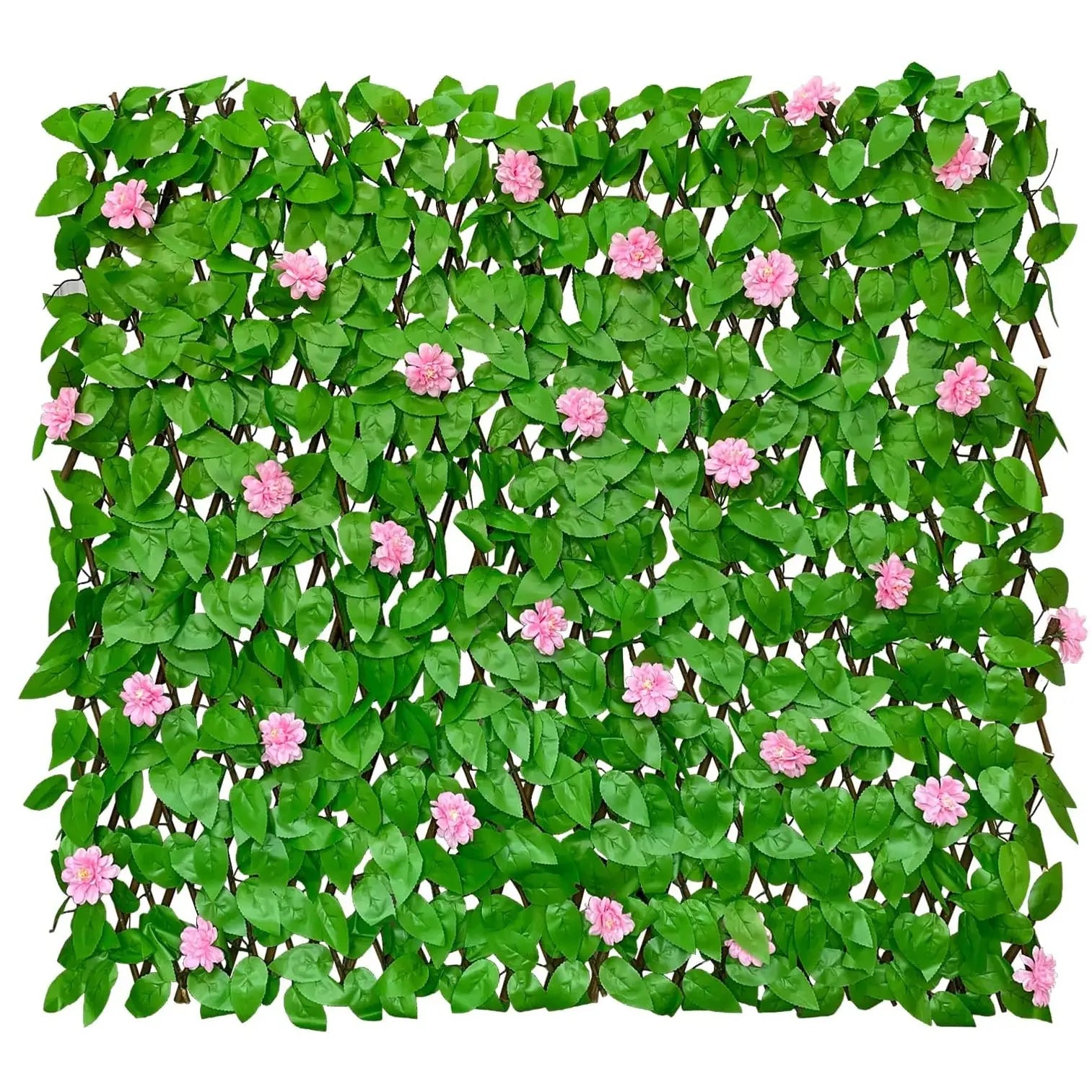 Expandable Artificial Ivy Privacy Fence Screen | Retractable Garden Trellis & Balcony Decor