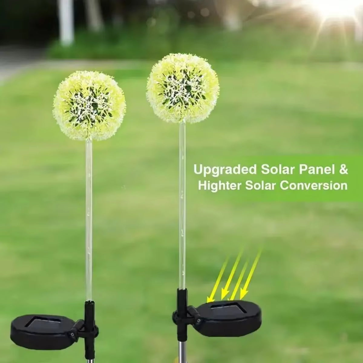 Solar Outdoor Dandelion Ball Lights (3-LED) – Waterproof Garden & Lawn Decor