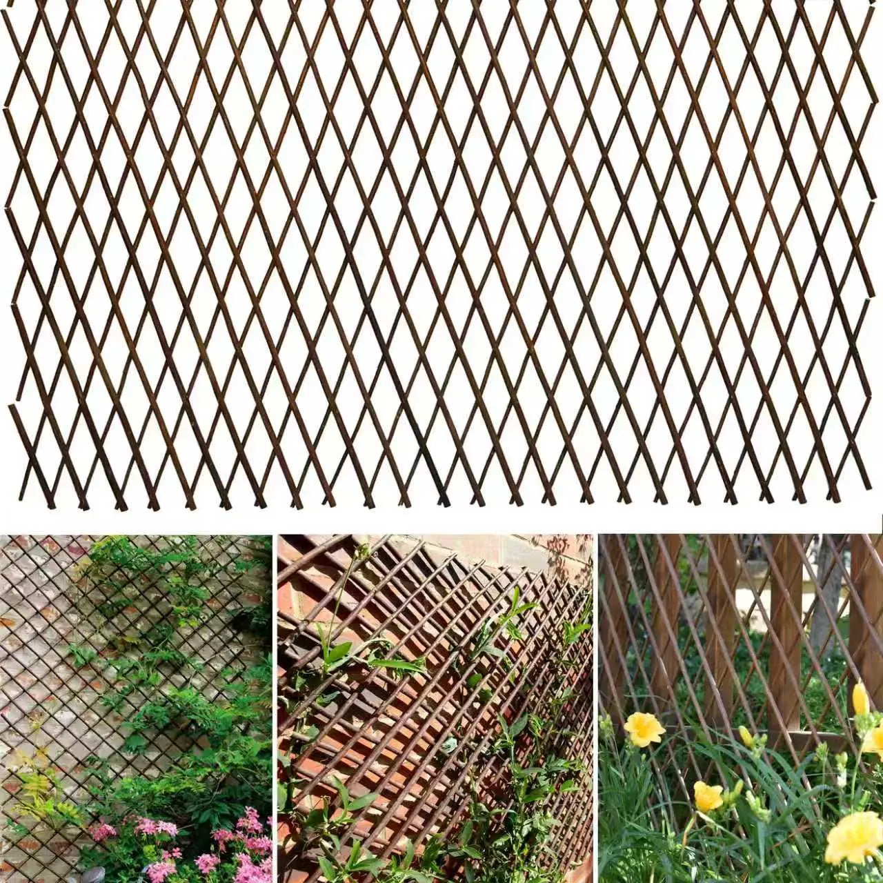 Expandable Artificial Ivy Privacy Fence Screen | Retractable Garden Trellis & Balcony Decor