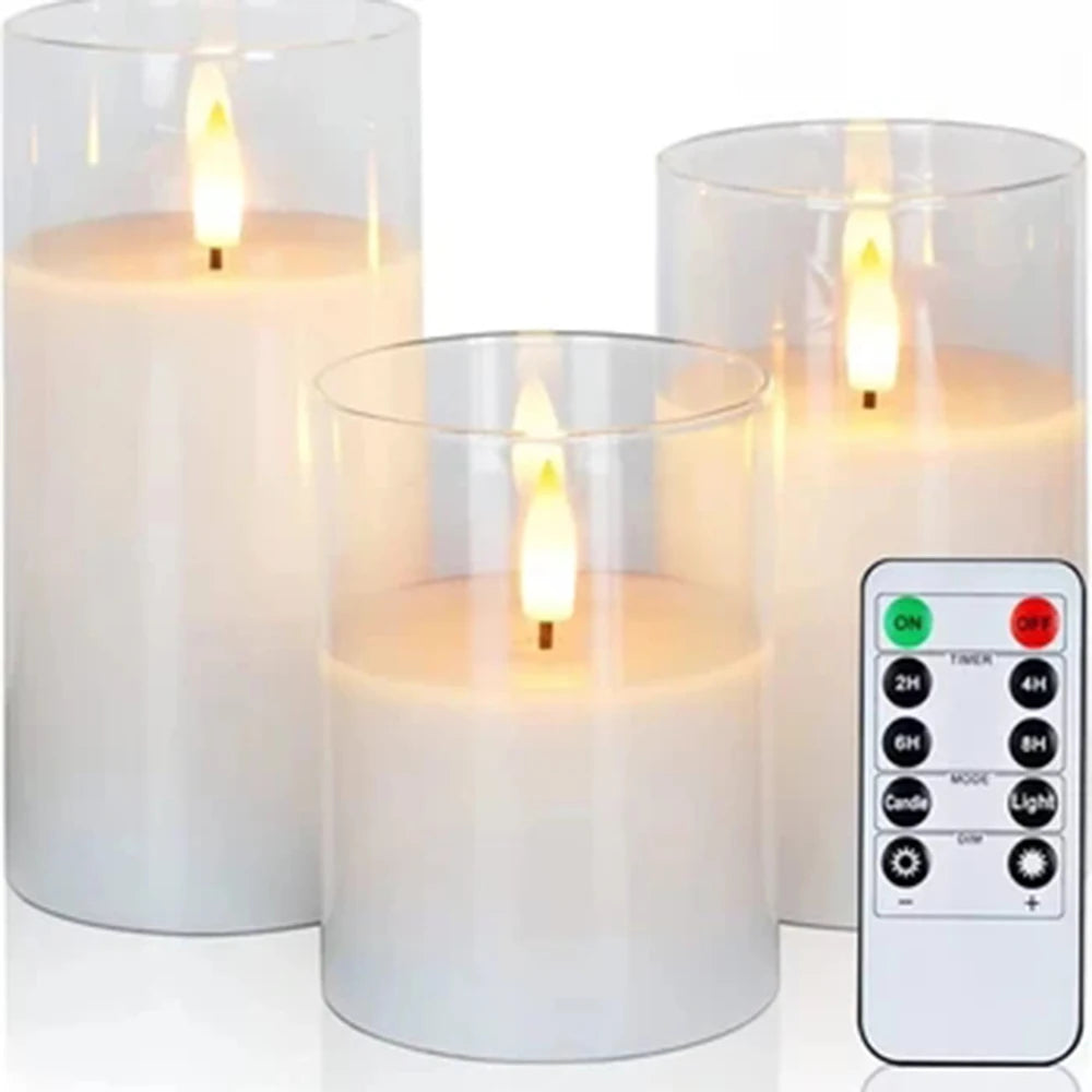 Flameless LED Candles Set – Remote Control, Warm Glow for Home & Events