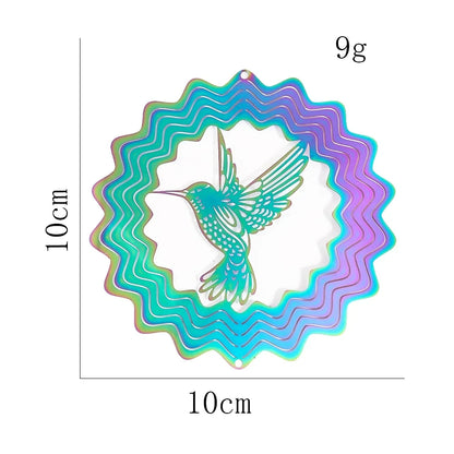 3D Gradient Wind Spinner – Stainless Steel Outdoor Garden Sculpture