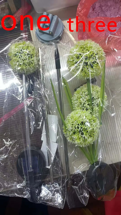 Solar Outdoor Dandelion Ball Lights (3-LED) – Waterproof Garden & Lawn Decor