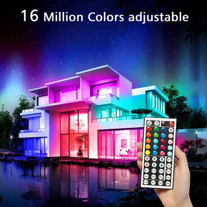 Color-Changing LED Strip Lights (60Ft) – Remote-Controlled Bedroom Lighting
