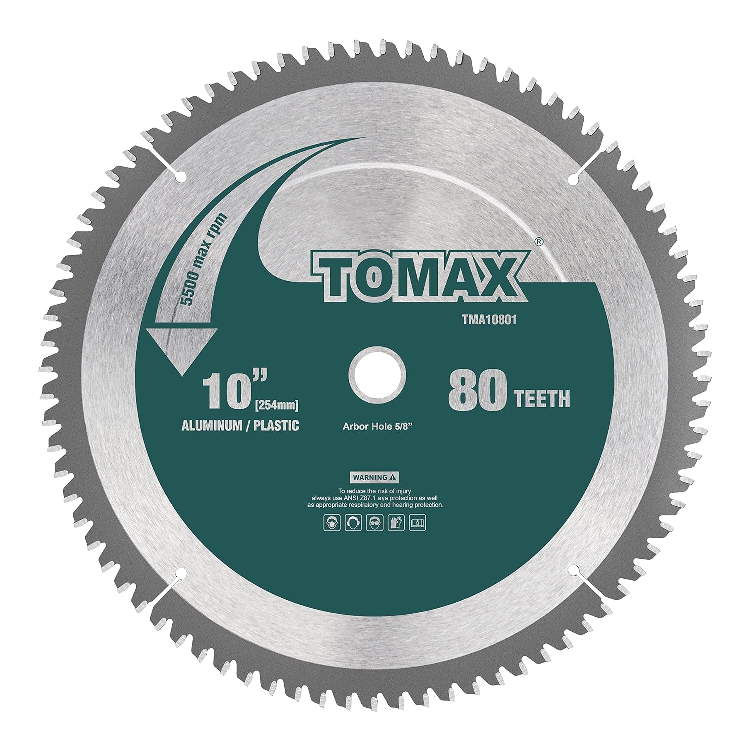 10-Inch 80-Tooth Aluminum Cutting Saw Blade – Precision Metal Cutting