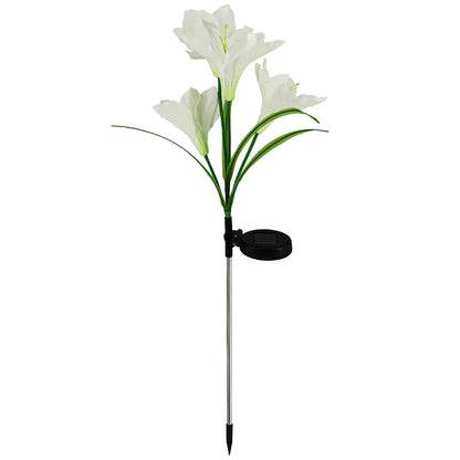 Solar Lily Flower Garden Lights – Color-Changing Waterproof Decor