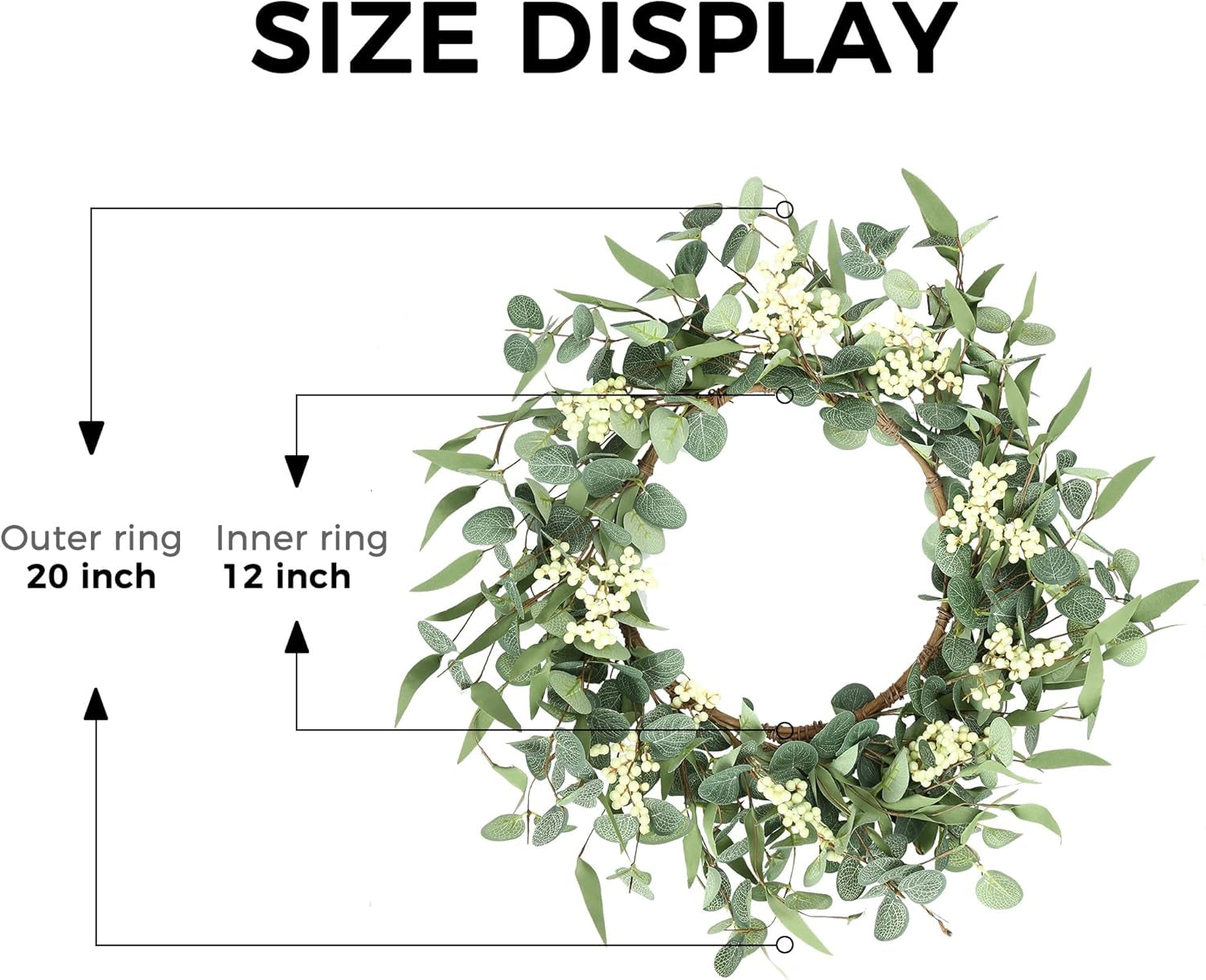 Eucalyptus Wreath for Front Door – All-Season Porch Decor