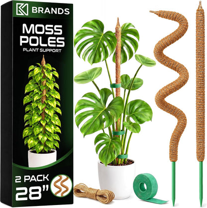 Bendable Moss Pole (2-Pack) – Monstera & Climbing Plant Support