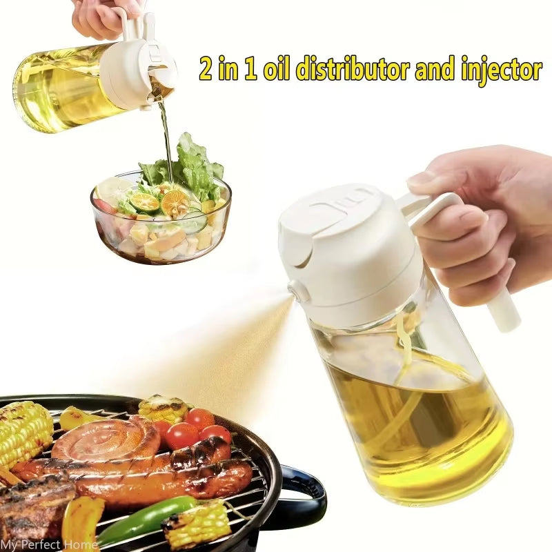 2-In-1 Oil Sprayer Bottle – Healthier Cooking, Less Mess